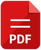 PDF icon | Major file format vector icon illustration  ( color version )